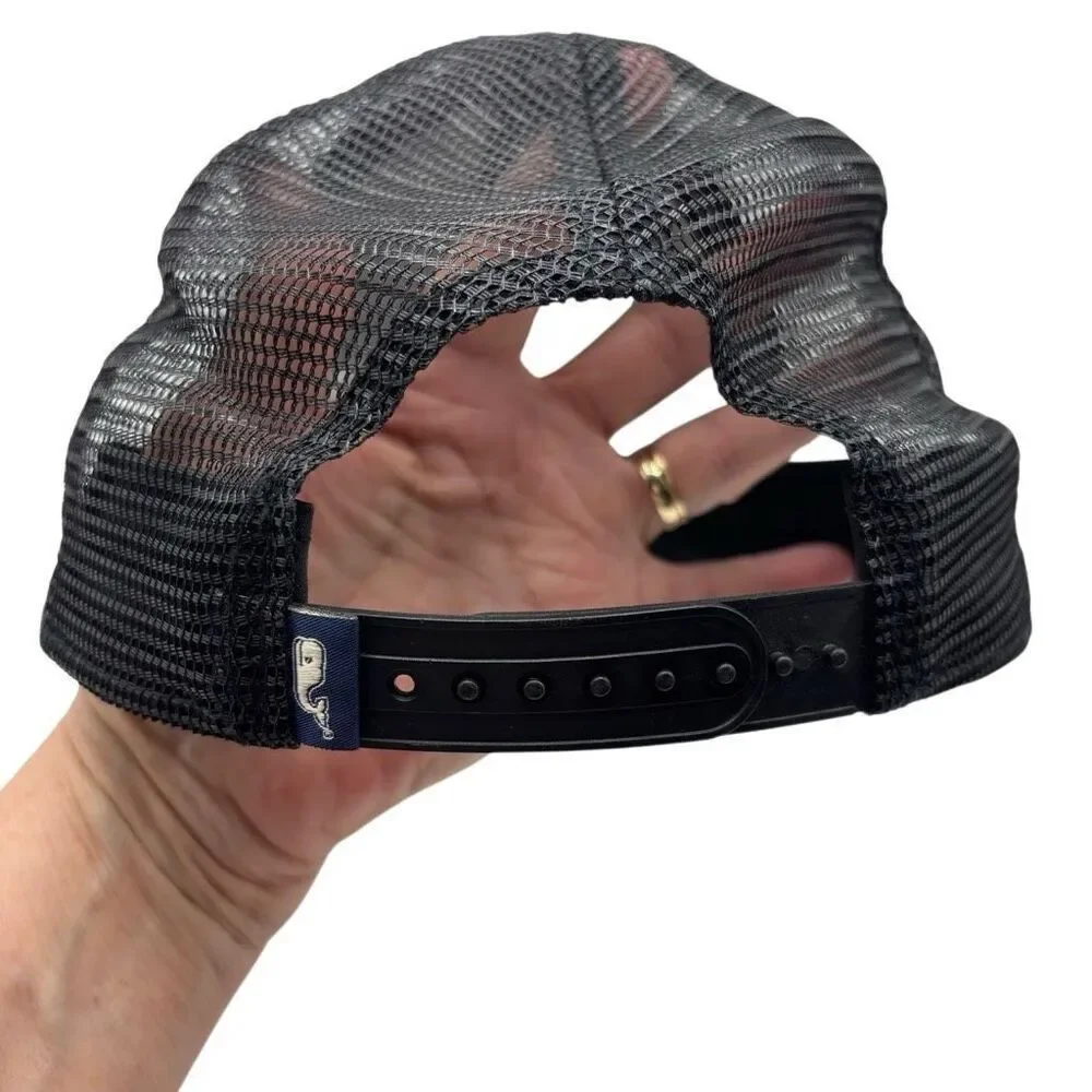 Vineyard Vines Spacedye Men's Mesh Trucker‎ Snapback Cap Gray/Black